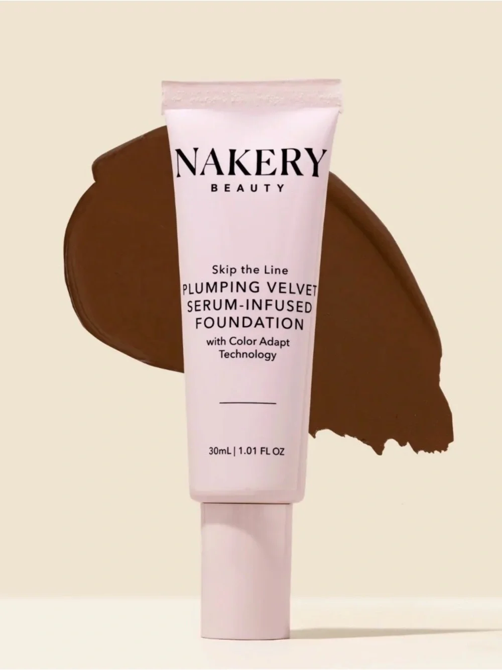 Nakery Beauty Plumping Velvet Serum-Infused Foundation Shade is MEDIUM.  New.